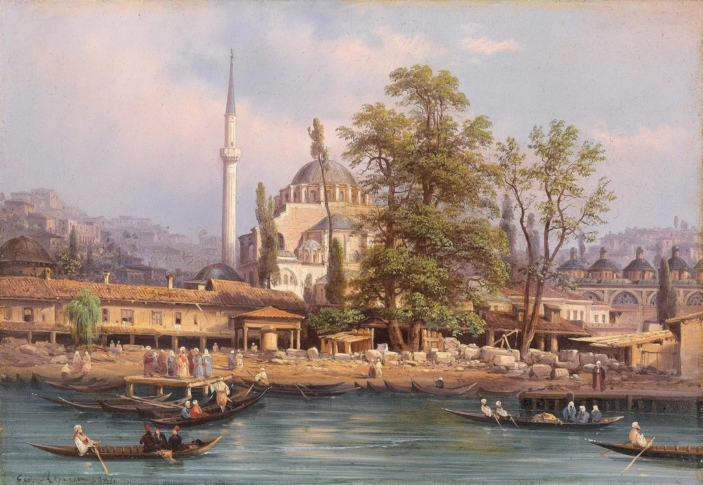  19-La Moschea Kilic Ali Pasha, Tophane e Veduta di Istanbul - Pinacoteca Ambrosiana, Milano 